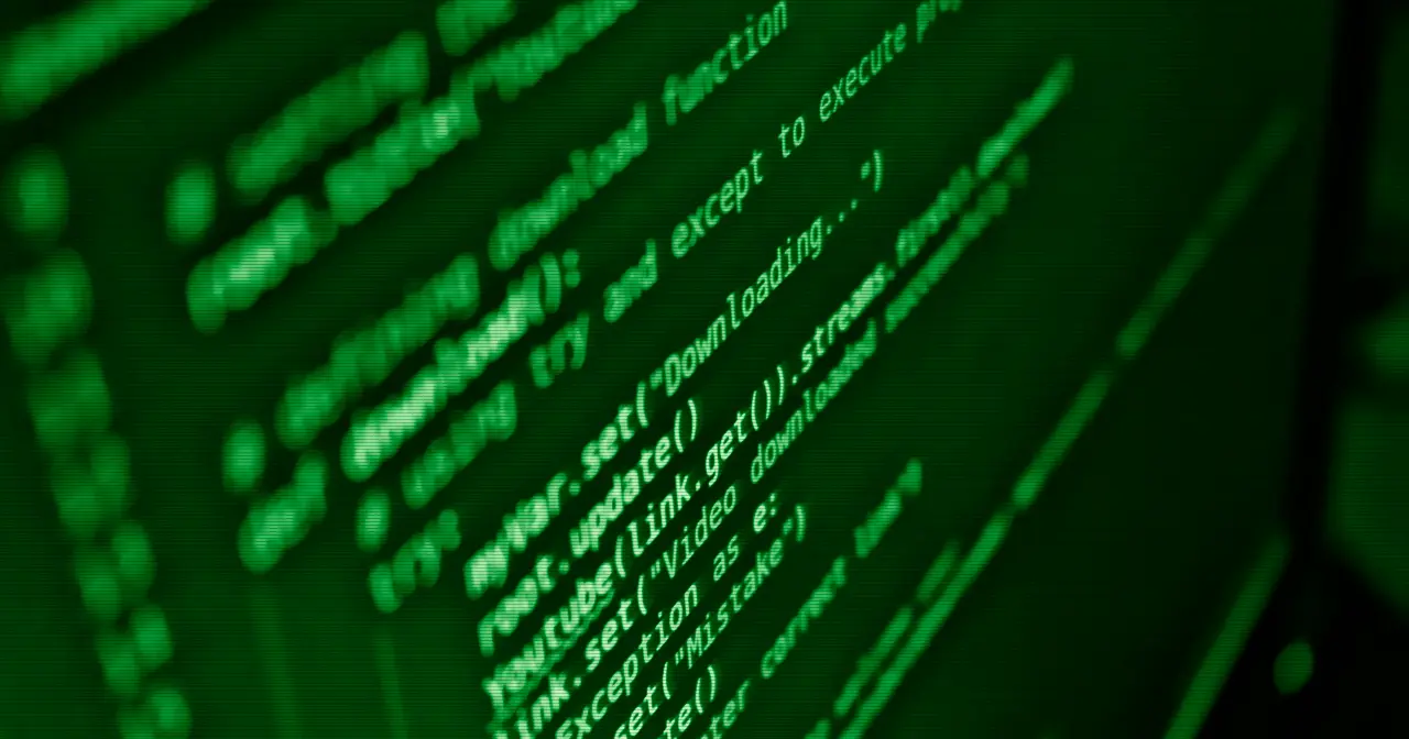 Screen full of source code, evoking Gentoo's compile-from-source philosophy