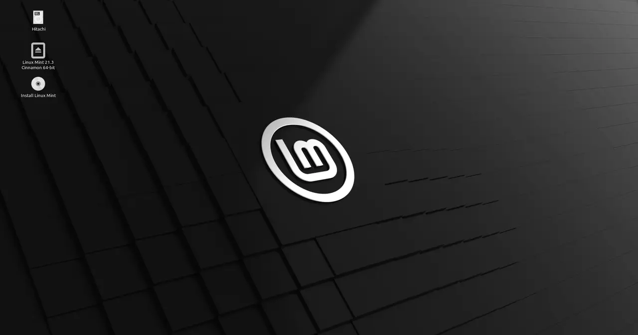 Linux Mint desktop running the Cinnamon environment showing the application menu