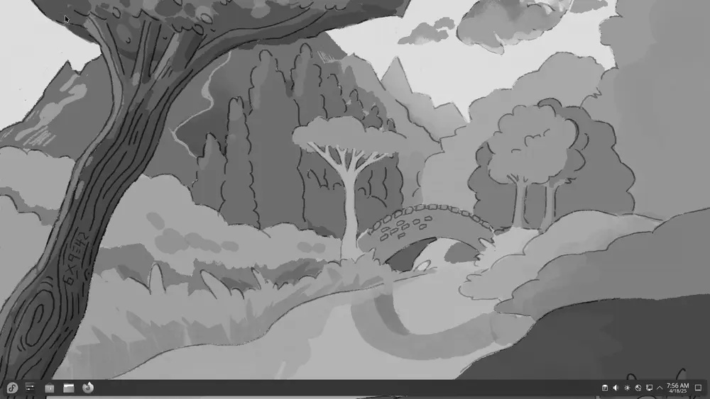 Captura del escritorio KDE Plasma en Fedora 42, una alternativa a GNOME en el ecosistema Linux