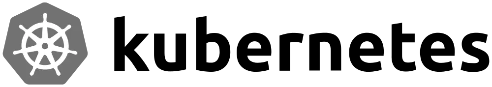 Logotipo de Kubernetes, el timón de siete radios del proyecto de orquestación de contenedores