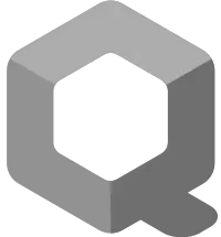 Official Qubes OS logo shaped like a Q with a hollow cube