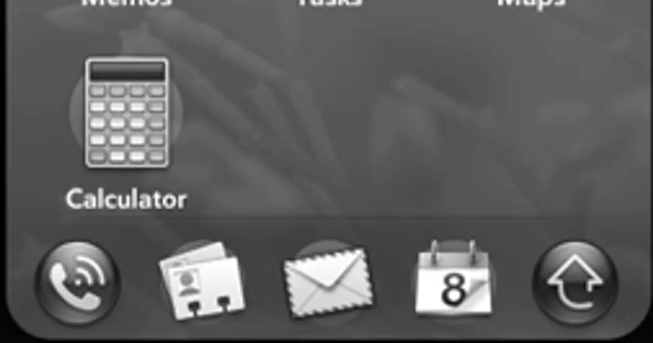 Captura del lanzador de aplicaciones de Palm webOS en 2009