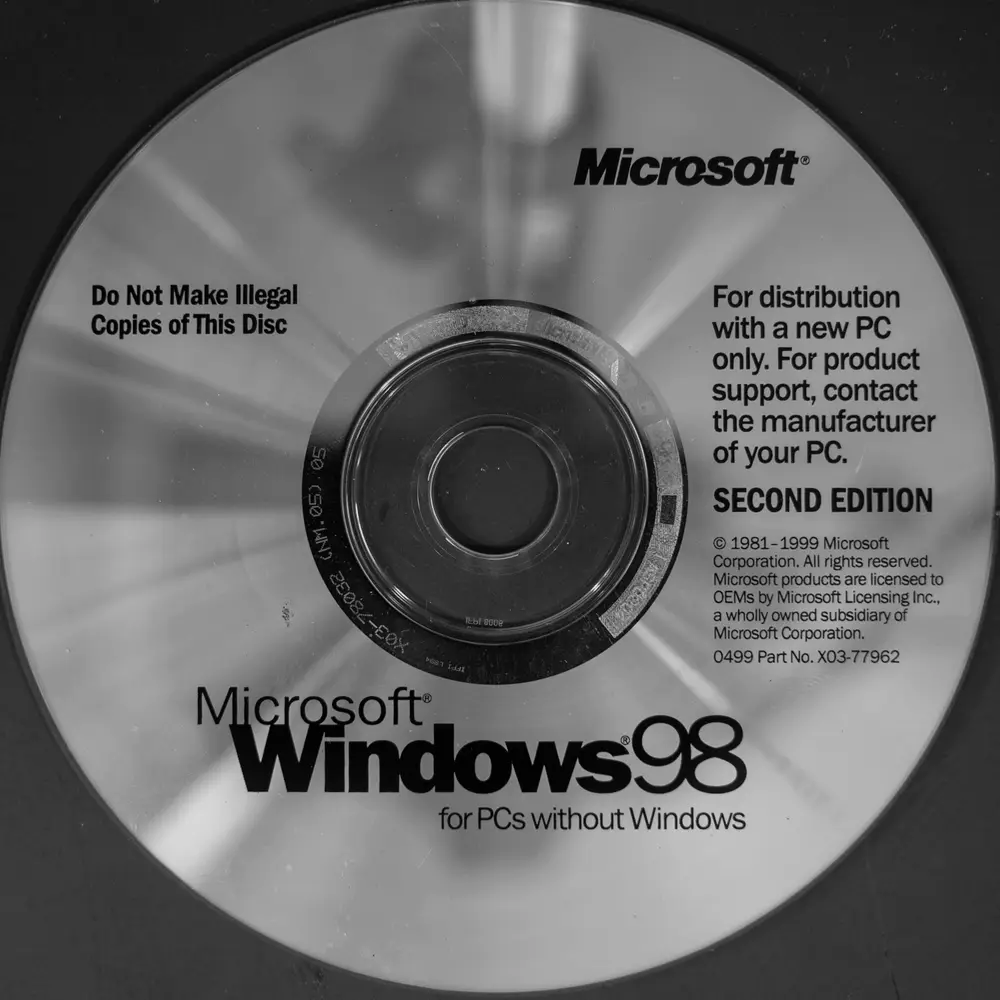Original Windows 98 installation CD-ROM