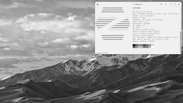 Escritorio de Zorin OS 18 con el entorno GNOME