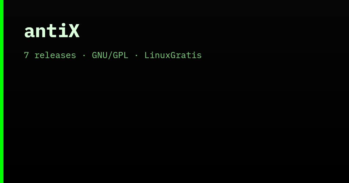 antiX - Releases | LinuxGratis