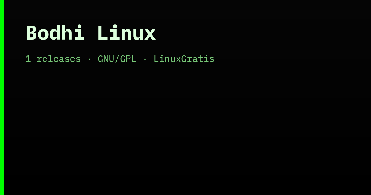 Bodhi Linux - Releases | LinuxGratis