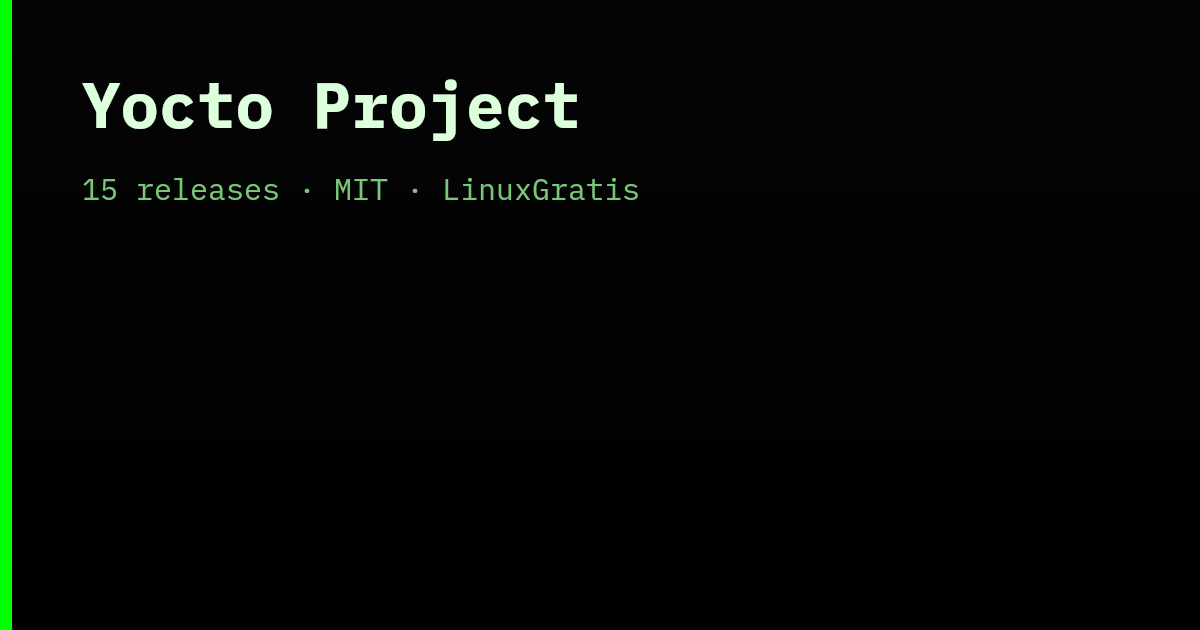 Yocto Project - Releases | LinuxGratis